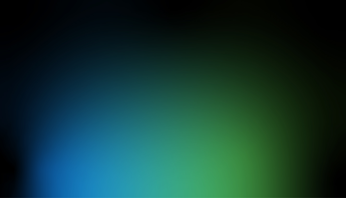 Abstract, blue and green gradient background