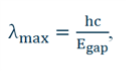 bandgap energy equation