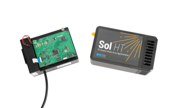 Sol spectrometer with cover off